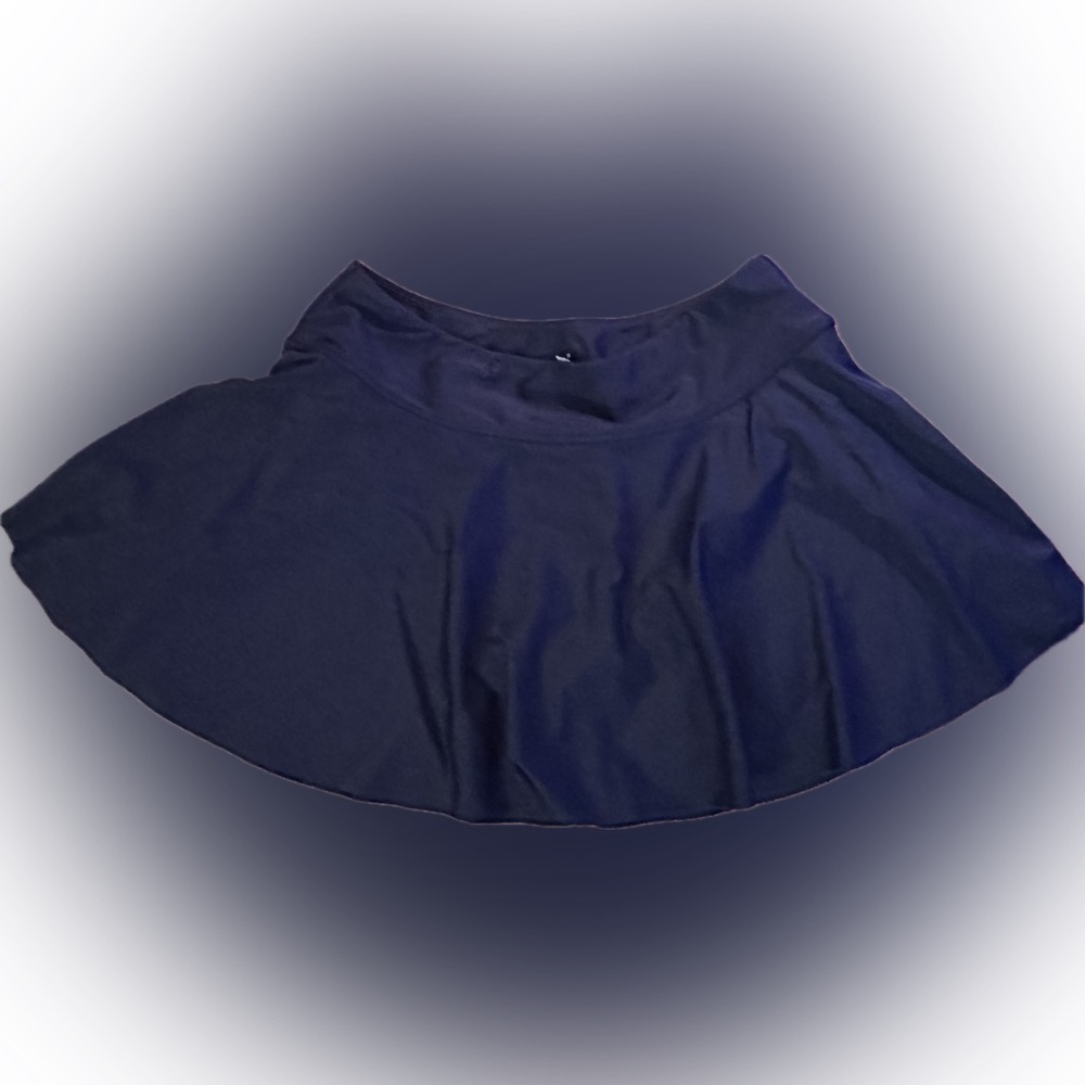 Cute navy swim skirt modest M very good used condition VGUC